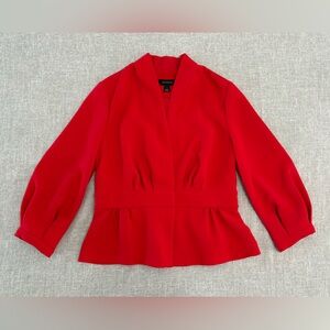 Halogen Red Blazer Fitted Jacket